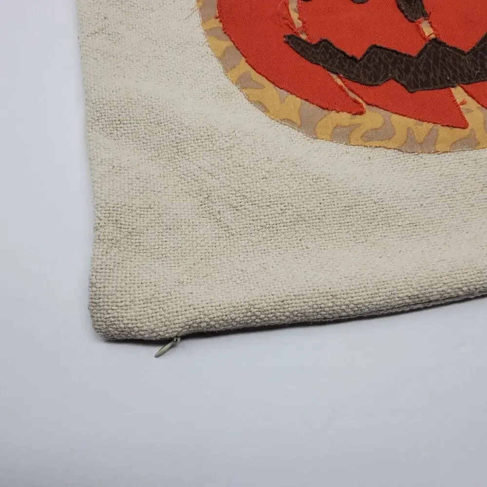 Pottery Barn Scary Halloween Pumpkin Jack O’ Lantern Pillow Cover 18